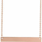 JDSP87363 - ENGRAVABLE BAR NECKLACE - Johnny Dang & Co