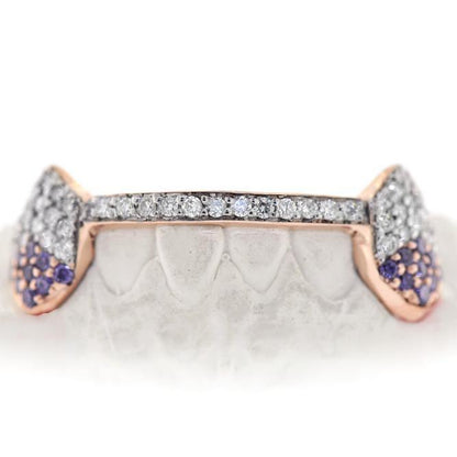 18k Bottom FL Diamond Grillz - Johnny Dang & Co