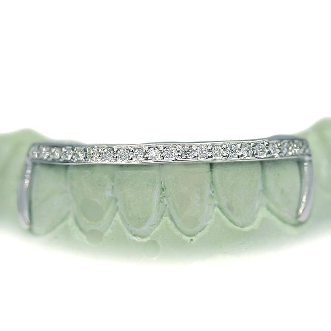 14k Bottom FL Diamond Grillz - Johnny Dang & Co