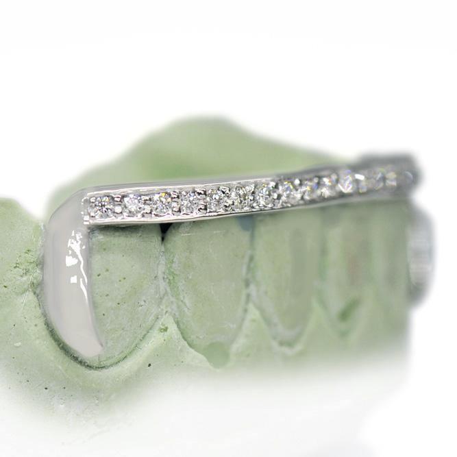 14k Bottom FL Diamond Grillz - Johnny Dang & Co