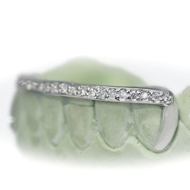 14k Bottom FL Diamond Grillz - Johnny Dang & Co