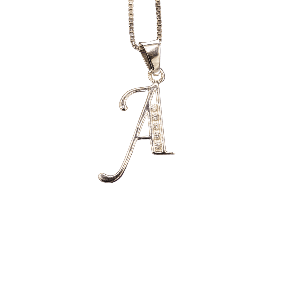 WHITE GOLD SCRIPT SILVER LETTER - Johnny Dang & Co