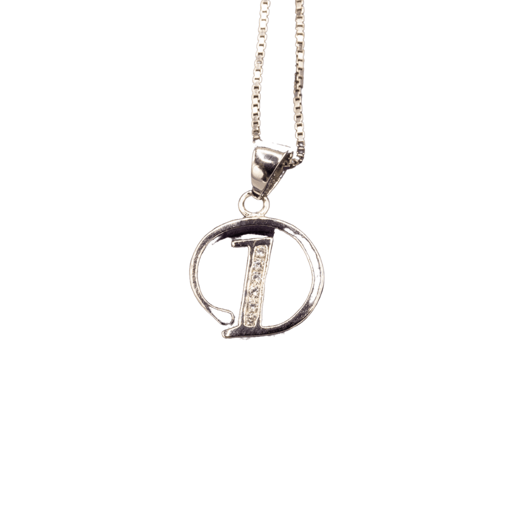 WHITE GOLD SCRIPT SILVER LETTER - Johnny Dang & Co