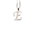WHITE GOLD SCRIPT SILVER LETTER - Johnny Dang & Co