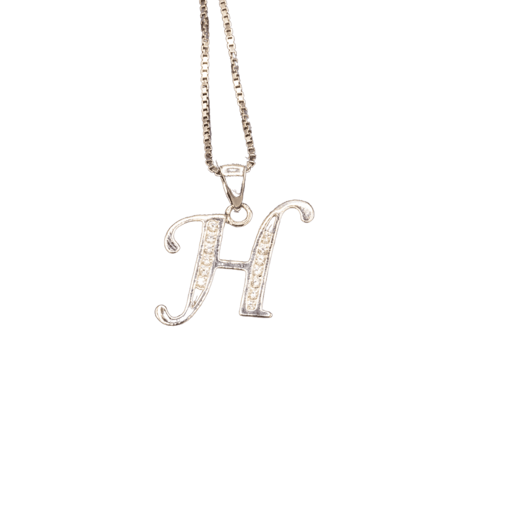 WHITE GOLD SCRIPT SILVER LETTER - Johnny Dang & Co