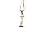 WHITE GOLD SCRIPT SILVER LETTER - Johnny Dang & Co