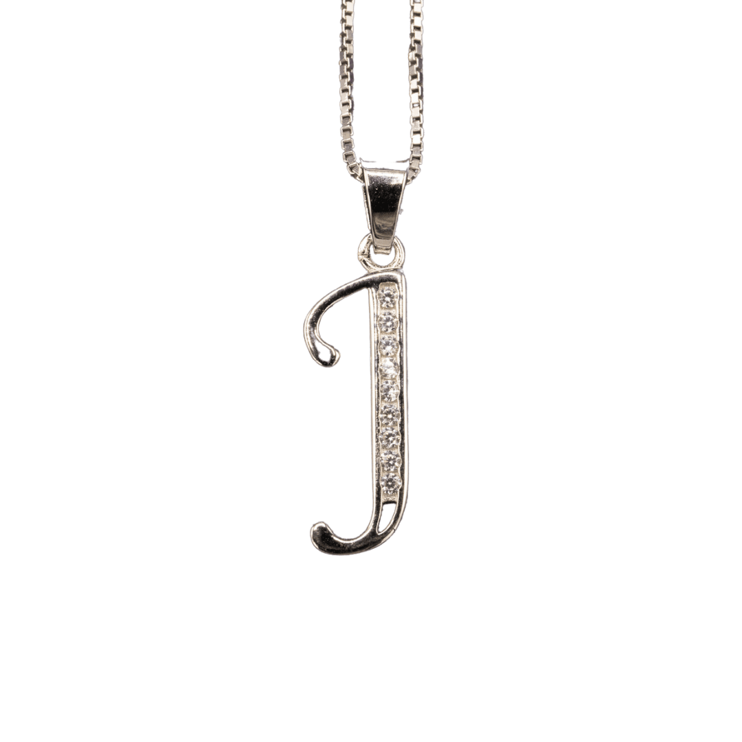 WHITE GOLD SCRIPT SILVER LETTER - Johnny Dang & Co