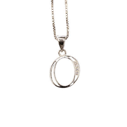 WHITE GOLD SCRIPT SILVER LETTER - Johnny Dang & Co