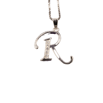 WHITE GOLD SCRIPT SILVER LETTER - Johnny Dang & Co