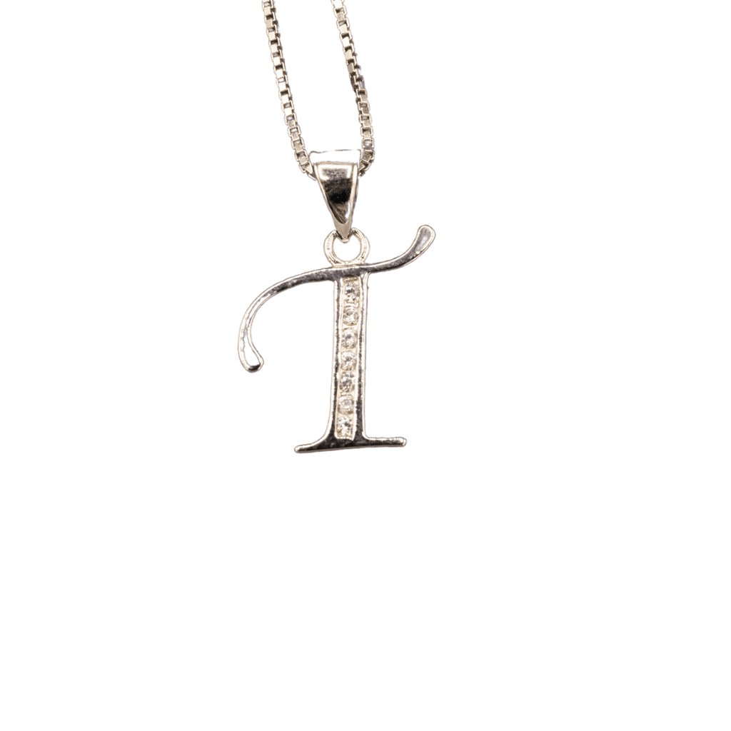 WHITE GOLD SCRIPT SILVER LETTER - Johnny Dang & Co