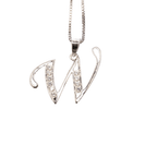 WHITE GOLD SCRIPT SILVER LETTER - Johnny Dang & Co