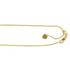 14kt 22 inches Yellow Gold 0.9mm Adjustable Franco Chain - Johnny Dang & Co