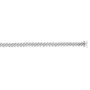 Silver 8.5 inches with Rhodium Finish 9.8mm Shiny Fancy Bracelet with Box Clasp - Johnny Dang & Co