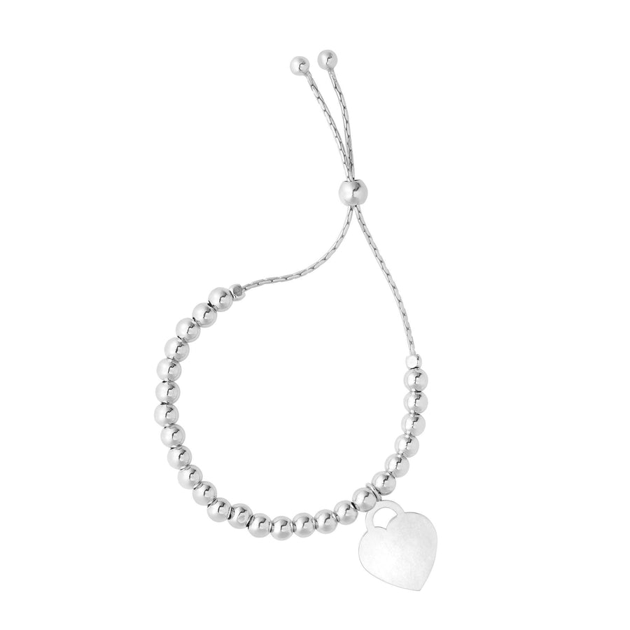 Sterling Silver Heart Friendship Bracelet - Johnny Dang & Co