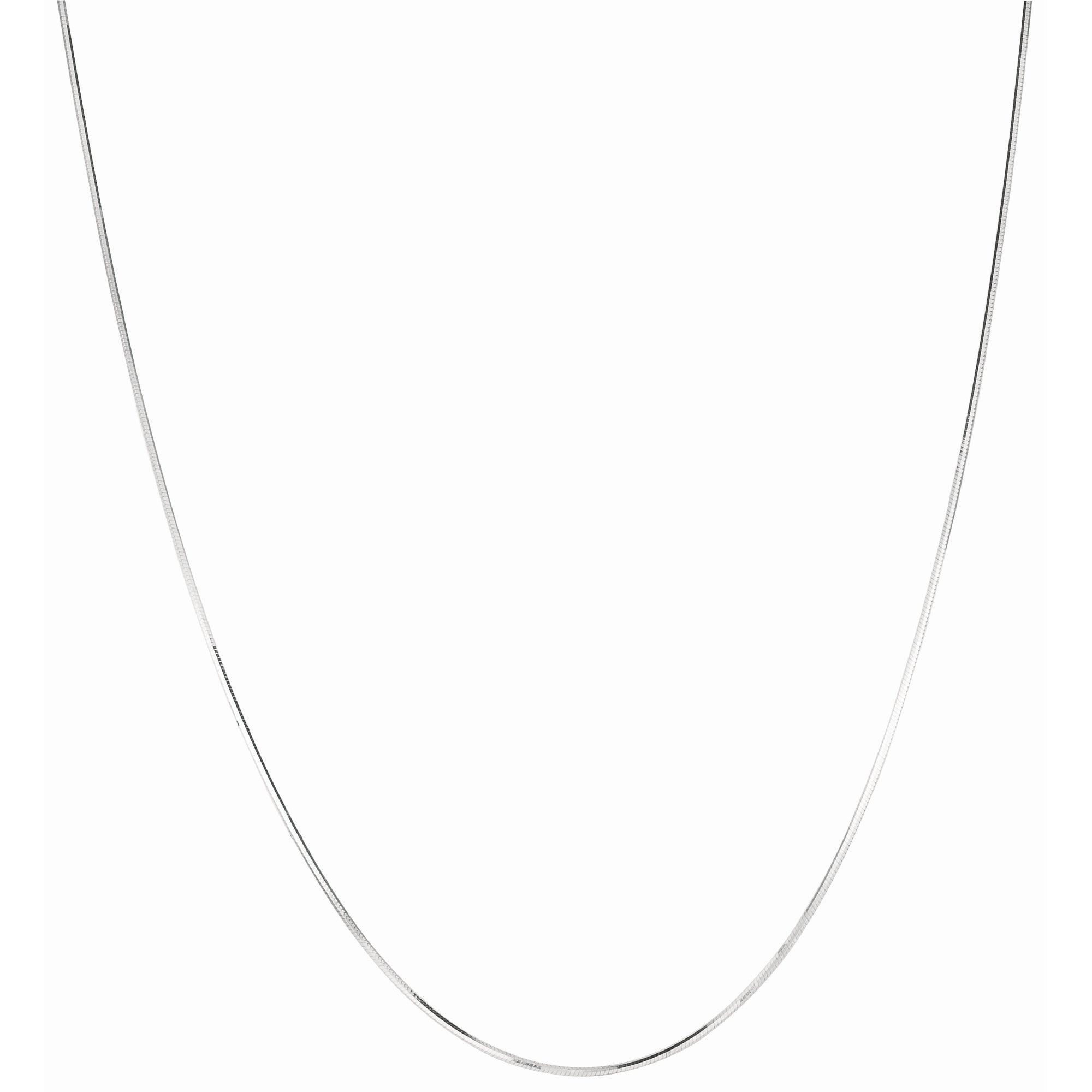 Silver 1.1mm Octogonal Snake Chain - Johnny Dang & Co