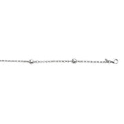 Silver Heart Station Anklet - Johnny Dang & Co
