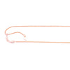 14kt Gold 22 inches Rose Finish 1.05mm Shiny Oval Adjustable Round Wheat Chain with Lobster Clasp - Johnny Dang & Co
