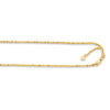 14kt 22 inches Yellow Gold 1.5mm Diamond Cut Adjustable Sparkle Chain with Lobster Clasp - Johnny Dang & Co