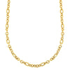14K Gold Italian Cable Oval Link Necklace 30" - Johnny Dang & Co
