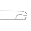 14kt 22 inches White Gold 1.0mm Diamond Cut Adjustable Round Wheat Chain with Lobster Clasp - Johnny Dang & Co