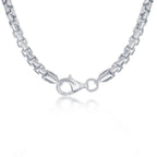 Sterling Silver 4mm Round Box Bracelet - Silver Plated - Johnny Dang & Co