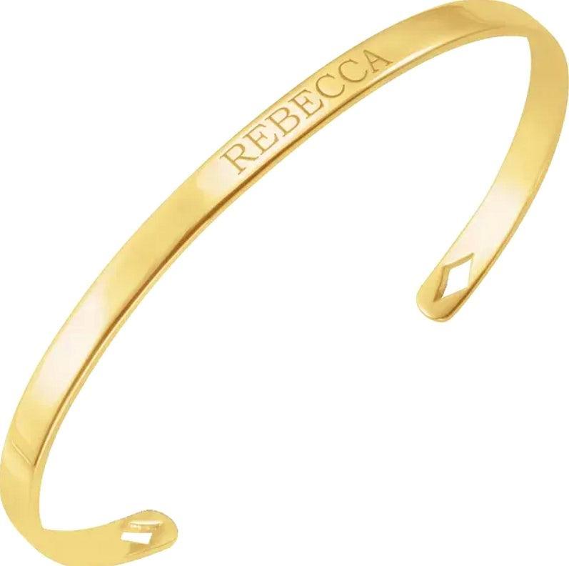 JDTKSP-BRC892- 14K Engravable Cuff 7