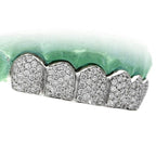 C108B - ROUND WHITE DIAMOND PRONG HANDSET GRILL - Johnny Dang & Co