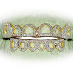 JDTK-C111A - 12 TEETH ROUND DIAMOND OPEN FACE GRILL - Johnny Dang & Co