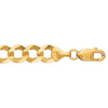 14kt 22 inches Yellow Gold 10.0mm Diamond Cut Comfort Curb Chain with Lobster Clasp - Johnny Dang & Co