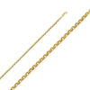 3.8mm Hallow Classic & Angles Rolo Bracelet - Johnny Dang & Co