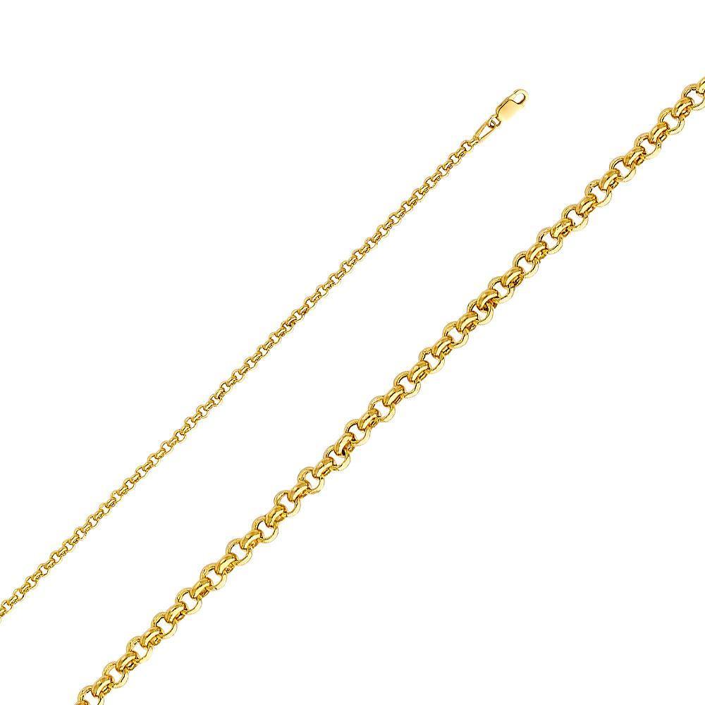 2.9mm Hollow Classic & Angled Rolo Chain - Johnny Dang & Co