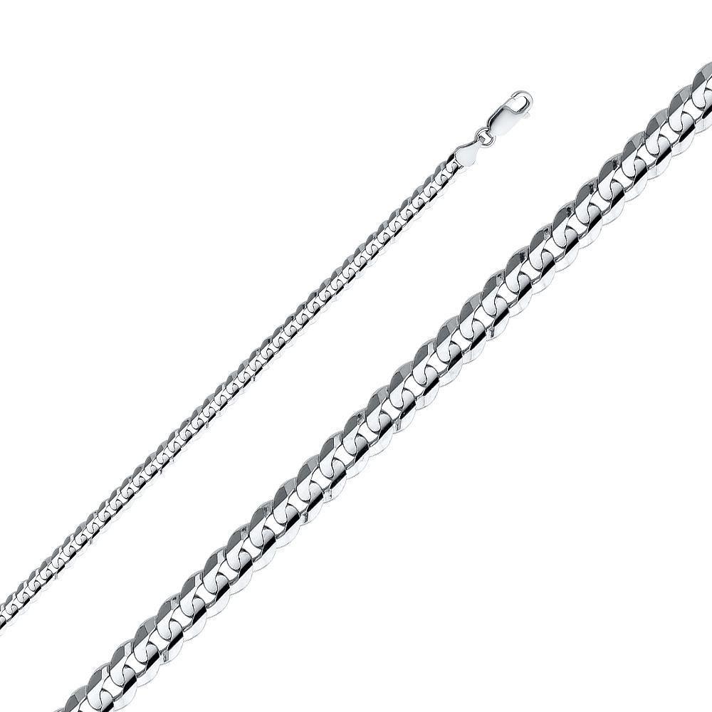 4.8mm Regular Concave Cuban Bracelet - Johnny Dang & Co