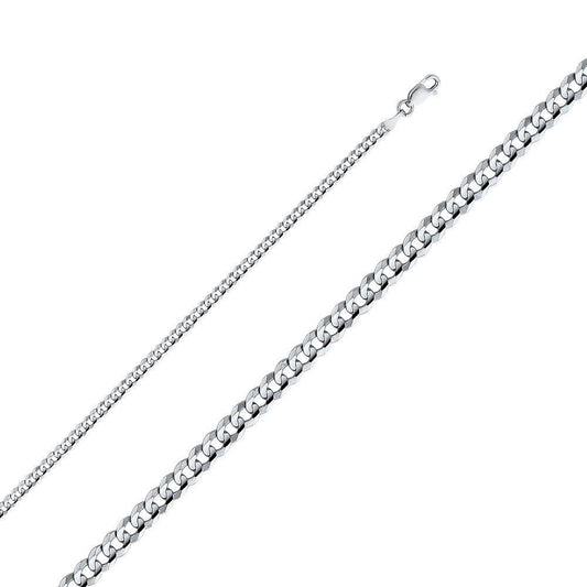 3.1mm Regular Concave Cuban Bracelet - Johnny Dang & Co