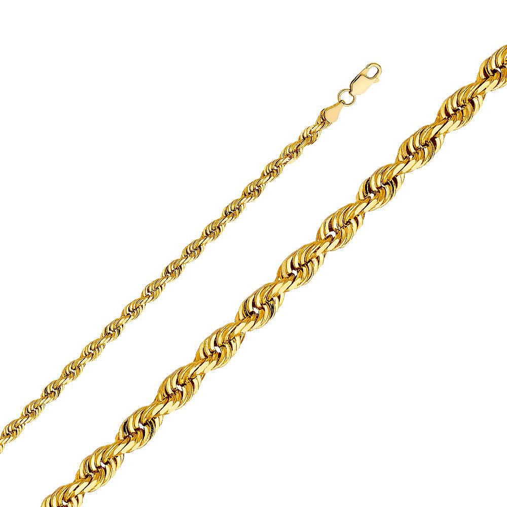 5mm Regular Solid Rope Chain - Johnny Dang & Co