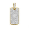 10KY 0.50CTW DIAMOND DOGTAG PENDANT - Johnny Dang & Co