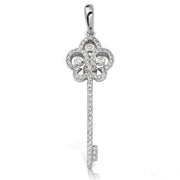 14KW 0.50CTW DIAMOND 'FLEUR DE LIS' DESIGN KEY PEN - Johnny Dang & Co