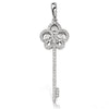 14KW 0.50CTW DIAMOND 'FLEUR DE LIS' DESIGN KEY PEN - Johnny Dang & Co