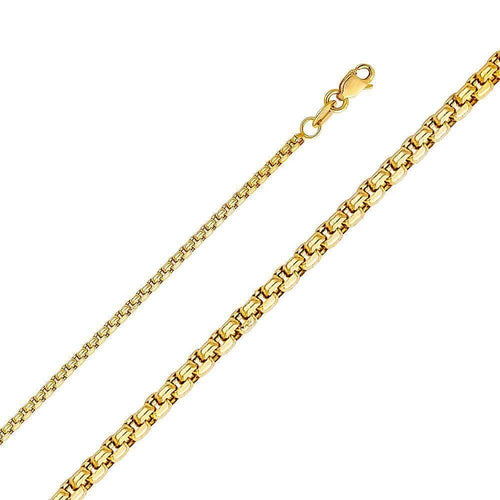 1.8mm Round Box & Flat Square Franco Chain - Johnny Dang & Co