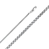 1.8mm Round Box & Flat Square Franco Chain - Johnny Dang & Co