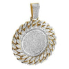 14KY 3.75CTW DIAMOND MEDALLION WITH MIAMI CUBAN BO - Johnny Dang & Co