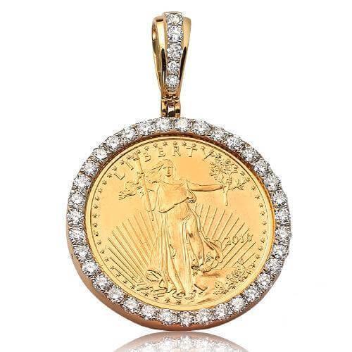 14KY 1.25CTW DIAMOND 1/4TH OZ AMERICAN EAGLE - Johnny Dang & Co