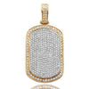 10KY 3.50CTW DIAMOND 3-D DOGTAG PENDANT - Johnny Dang & Co