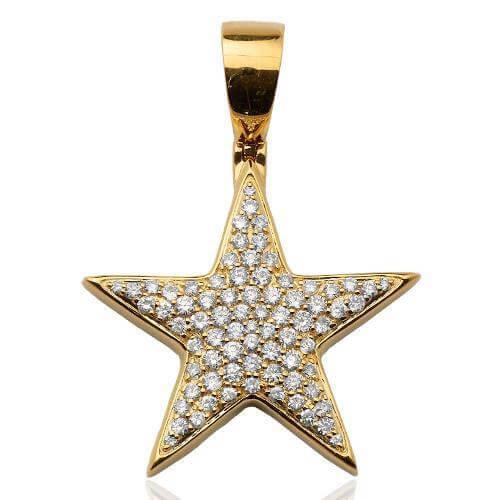 10KY 1.50CTW DIAMOND STAR PENDANT - Johnny Dang & Co