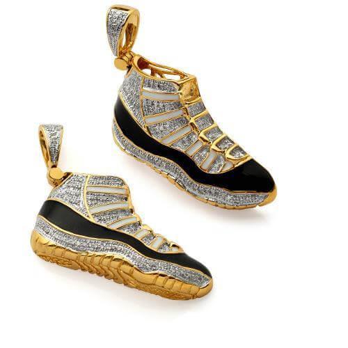 10KY 0.40CTW DIAMOND SHOE PENDANT - Johnny Dang & Co