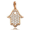 14KR 0.20CTW DIAMOND HAMZA PENDANT - 0.5" - Johnny Dang & Co