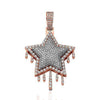 10KR 6.75CTW DIAMOND DRIPPING STAR PENDANT - Johnny Dang & Co
