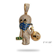 14KY 1.85CTW DIAMOND 'FRIENDLY GHOST' BANDIT - Johnny Dang & Co