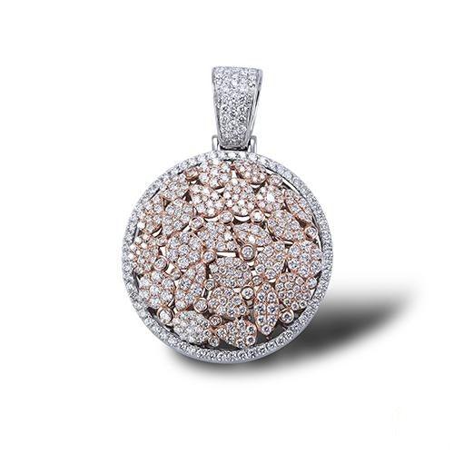 14KW+R 2.85CTW DIAMOND ROUND SHAPEAD MULTI CLUSTER - Johnny Dang & Co