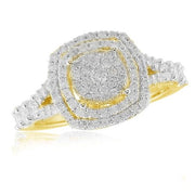 14KY 1.00CTW DIAMOND CLUSTER RING - Johnny Dang & Co