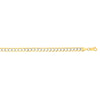 14kt Gold 22 inches Finish 7mm Diamond Cut Comfort Pave Curb Chain with Lobster Clasp - Johnny Dang & Co